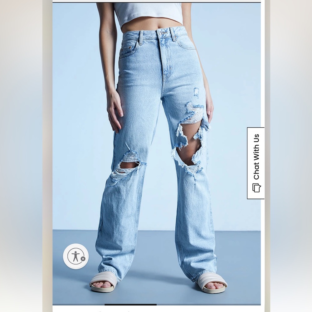 PacSun Eco Light Blue Boyfriend Jeans, size 23